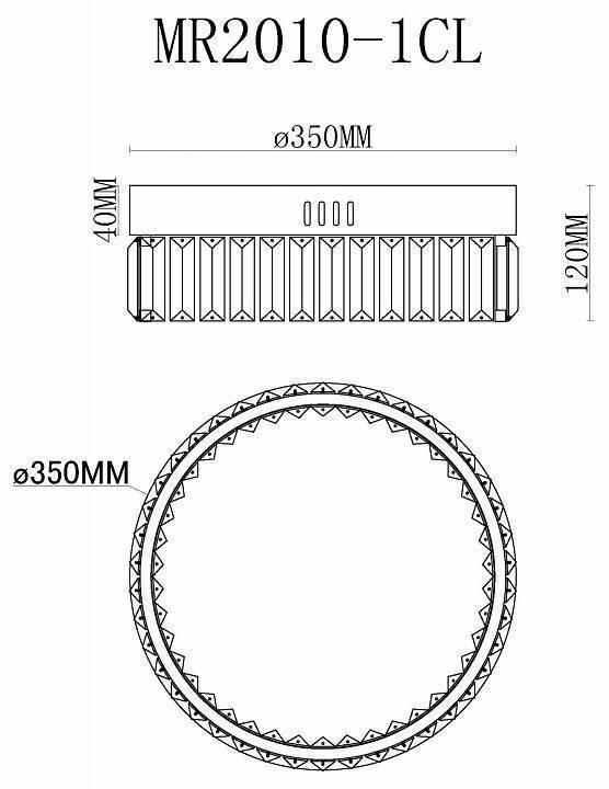 Накладной светильник MyFar Irina MR2010-1CL