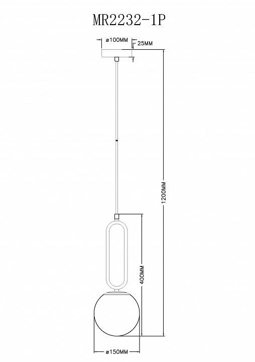 Подвесной светильник MyFar Pierre MR2232-1P