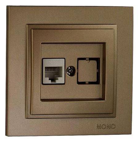 Розетка компьютерная RJ-45 Mono Electric Despina 102-232305-125