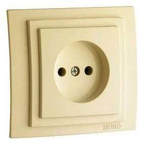 Розетка без заземления Mono Electric Larissa 103-171722-116