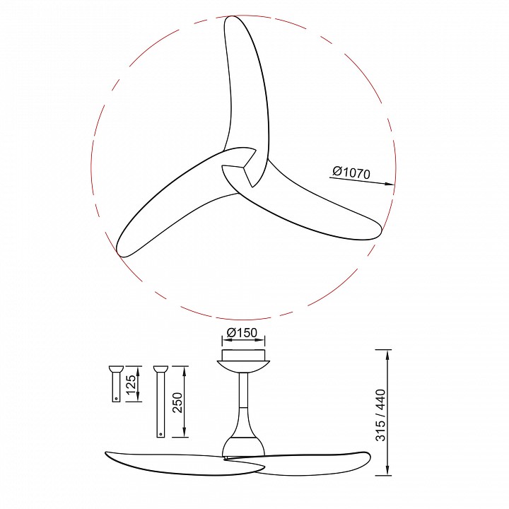 Потолочный вентилятор Mantra IPANEMA 9042