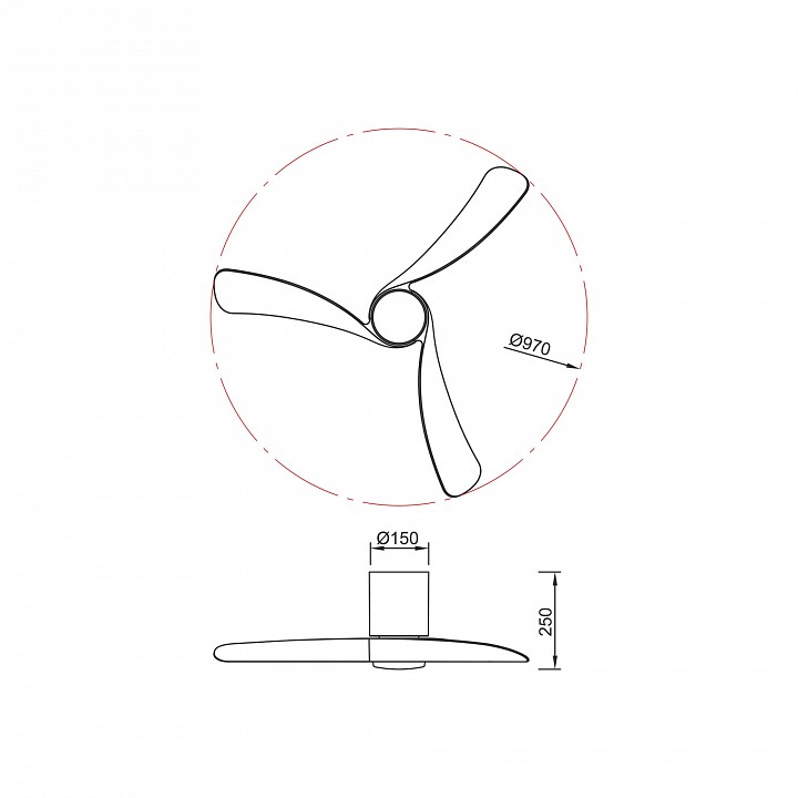 Светильник с вентилятором Mantra NEMO 9049