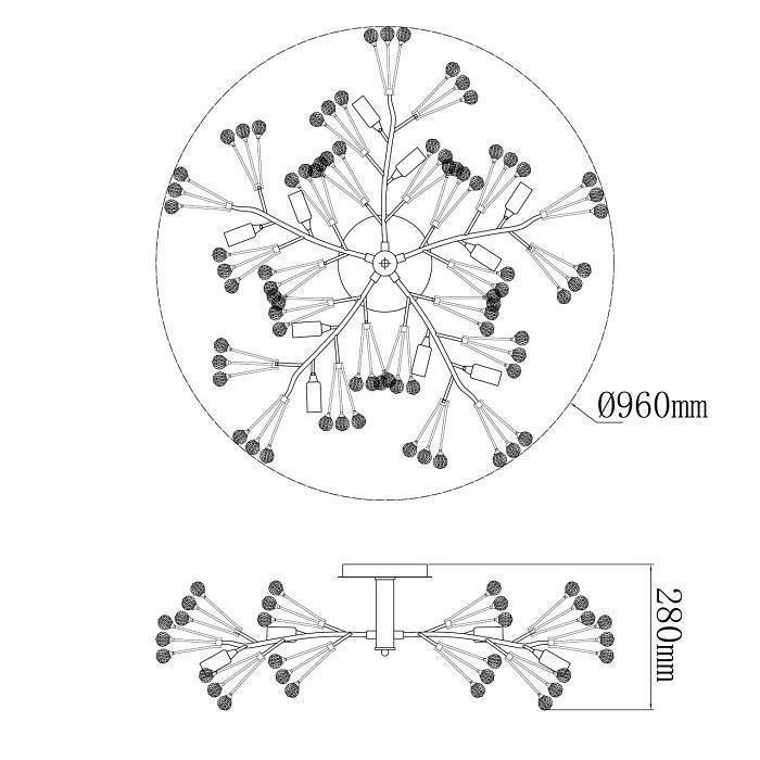 Люстра на штанге MW-Light Адриатика 280011810