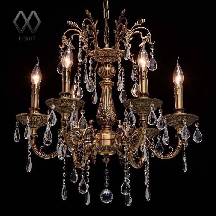 Подвесная люстра MW-Light Свеча 10 6x60 Вт E14 301013506