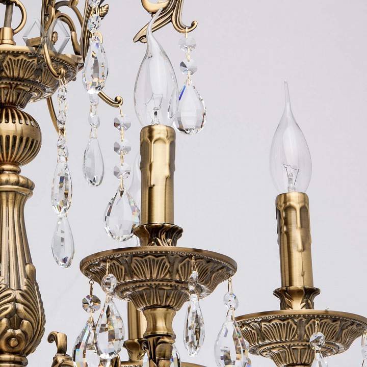 Подвесная люстра MW-Light Свеча 10 6x60 Вт E14 301013506