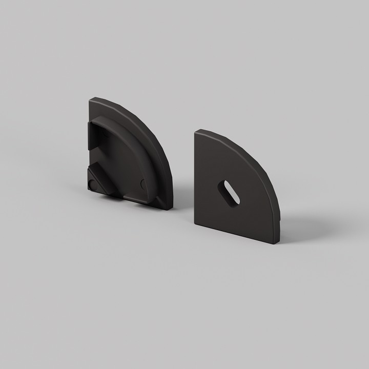 Заглушка для профиля Maytoni TRA003P черная 642029