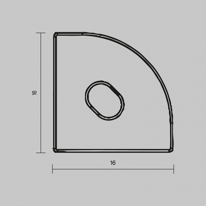 Заглушка для профиля Maytoni TRA003P черная 642029