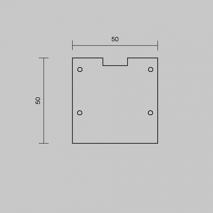 Заглушка для профиля Maytoni TRA006P белая 642047