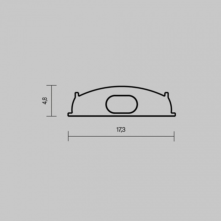 Заглушка для профиля Maytoni 642075