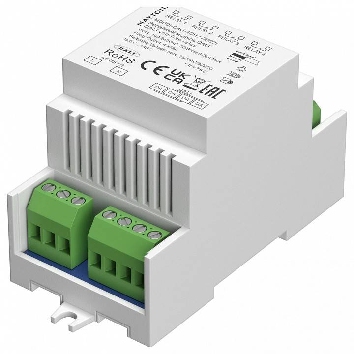 Релейный модуль Maytoni DALI DT7 4-канальный 721021