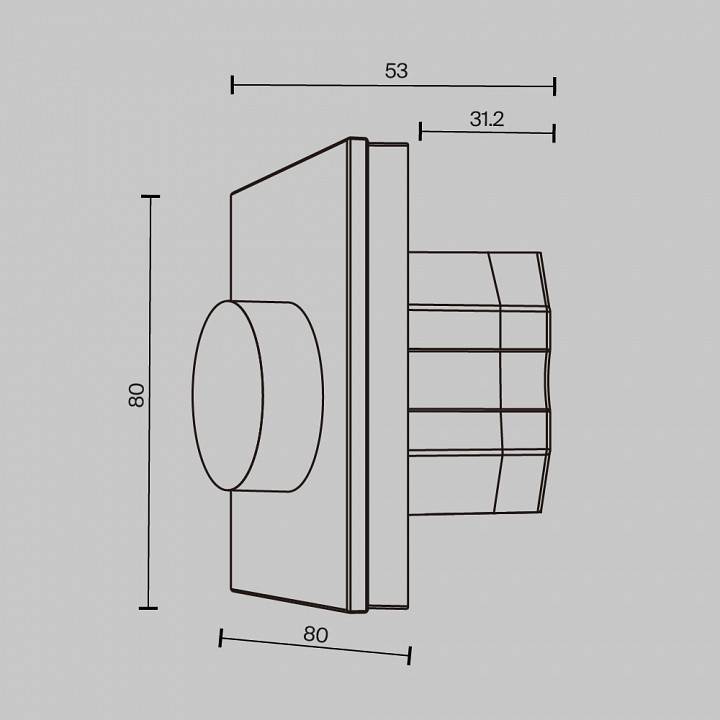 Панель-диммер сенсорный встраиваемый Maytoni DALI 721034