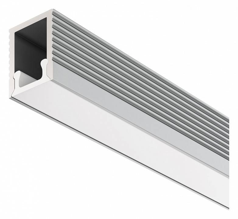 Профиль алюминиевый накладной Maytoni 2 м серебристый ALM-0809-S-2M