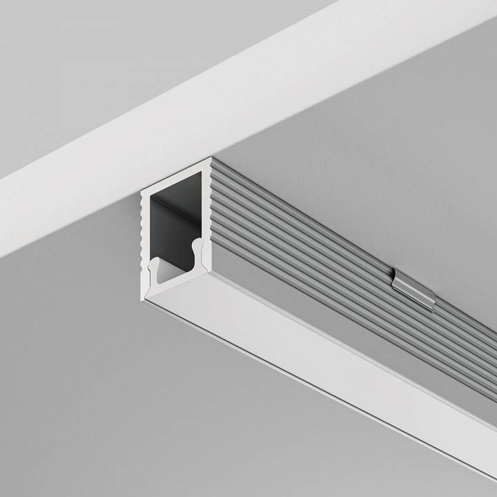 Профиль алюминиевый накладной Maytoni 2 м серебристый ALM-0809-S-2M