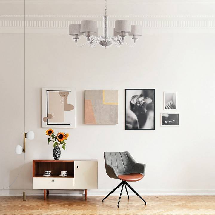 Подвесная люстра Maytoni Maryland 6 ламп ARM526PL-06GR