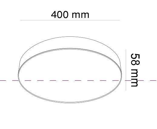 Накладной светильник Maytoni Zon LED 48 Вт 4000K матовое золото круглый C032CL-L48MG4K