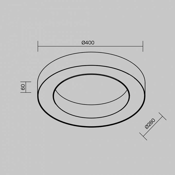 Накладной светильник Maytoni Lua C093CL-36W4K-B