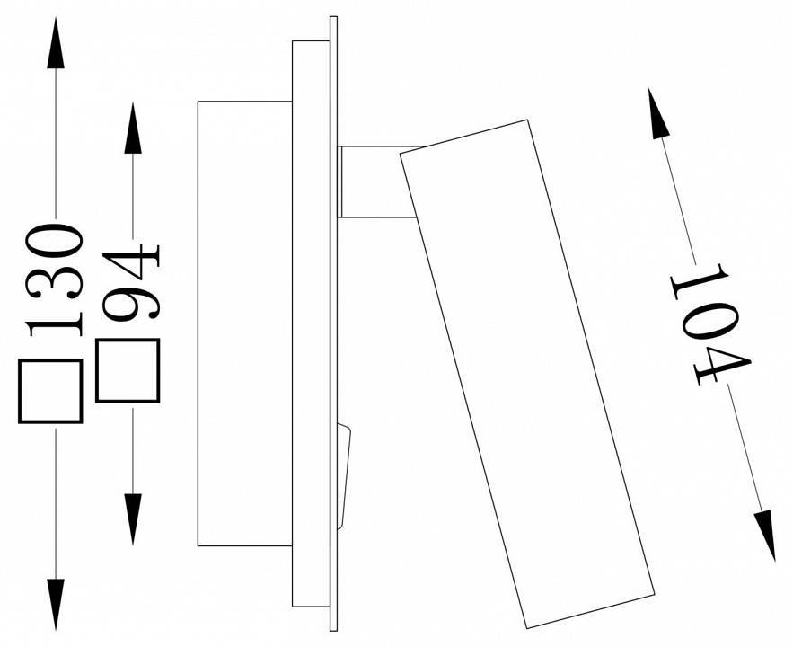 Бра светодиодное Maytoni Ios C175-WL-01-6W-MG