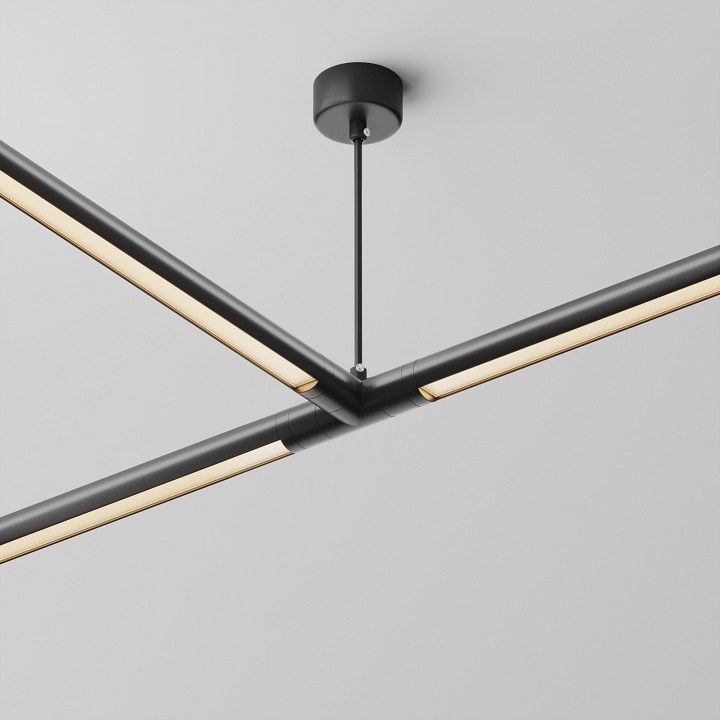 Токопровод T-образный центральный Maytoni  CA015TC-P-B