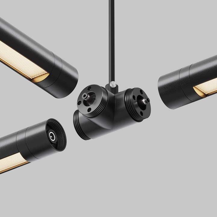 Токопровод T-образный центральный Maytoni  CA015TC-P-B