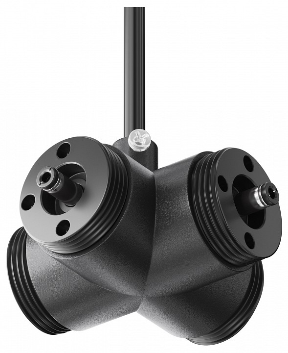 Токопровод X-образный центральный Maytoni  CA017TX-P-B