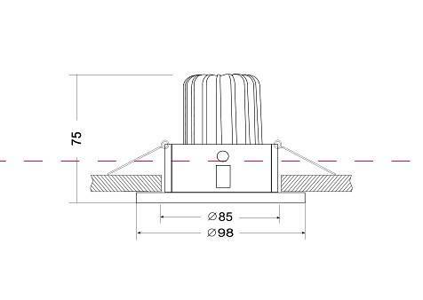 Встраиваемый светильник Maytoni Yin DL031-2-L12W