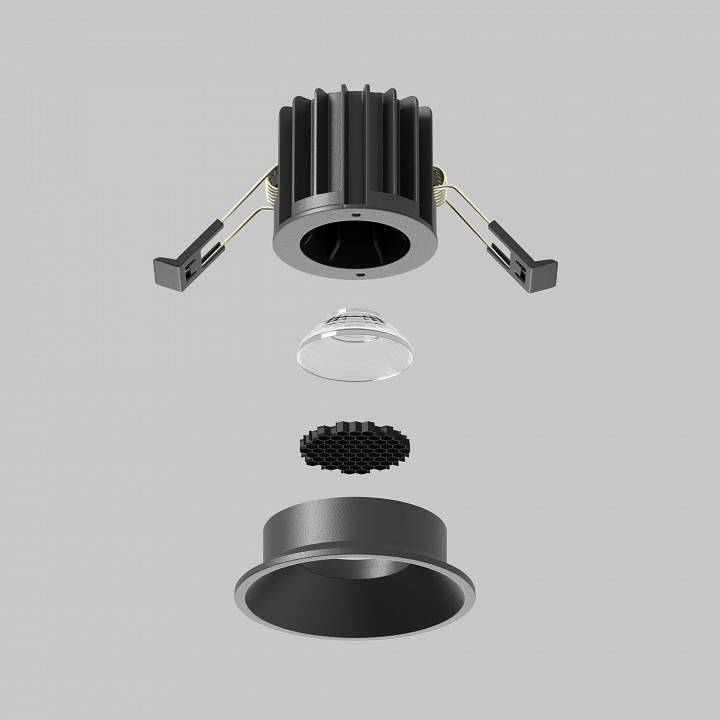 Встраиваемый светильник Maytoni Round DL058-7W2.7K-B