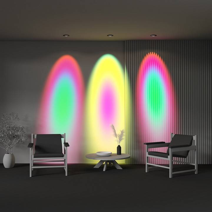 Встраиваемый светильник Maytoni Lens DL105-12W3K-B