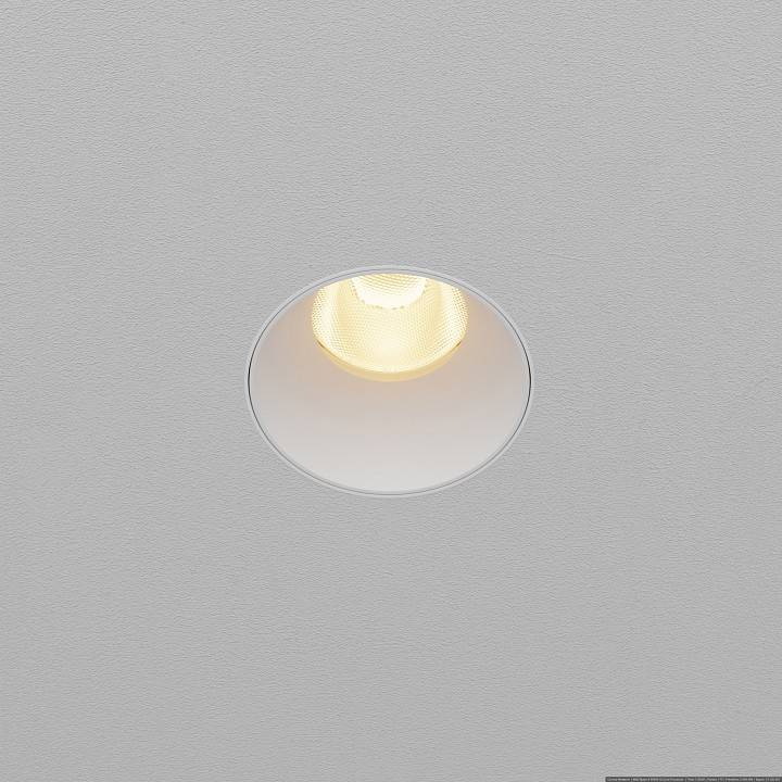 Встраиваемый светильник Maytoni Dip 10 Вт 2700 К белый DL119-10W-2.7K-TRS-W