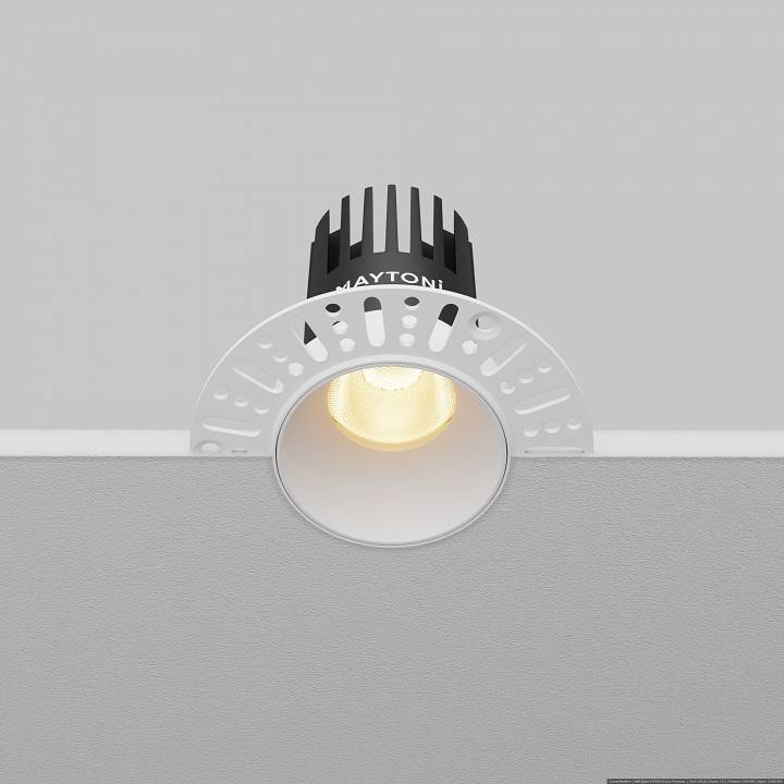 Встраиваемый светильник Maytoni Dip 10 Вт 2700 К белый DL119-10W-2.7K-TRS-W