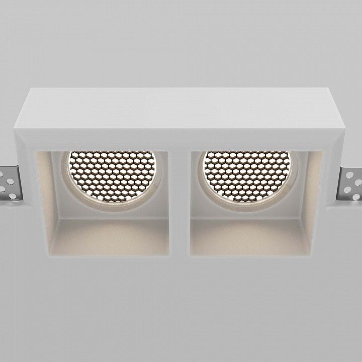 Встраиваемый светильник Maytoni Technical Gyps Modern DL131-GU10-02-W