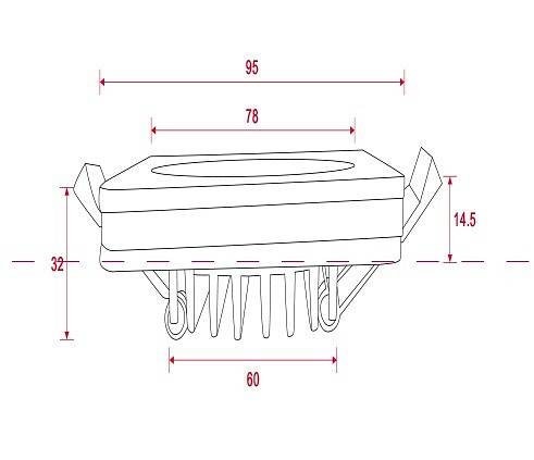 Встраиваемый светильник Maytoni Phanton 12 Вт DL303-L12W