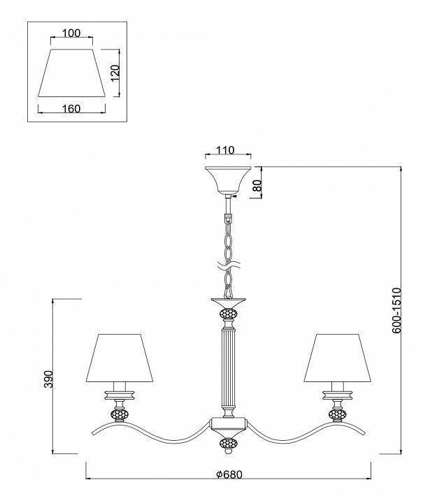 Подвесная люстра Freya Alessandra FR2016PL-05BZ
