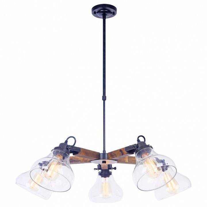 Люстра на штанге Freya Lorenza 5 ламп FR4171-PL-05-B