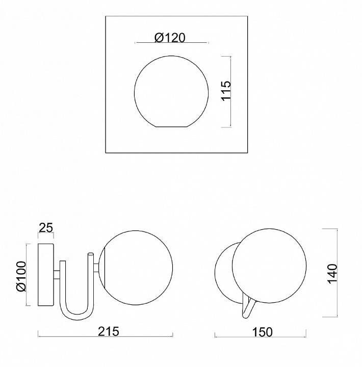 Бра Freya Galaxy FR5013WL-01CH