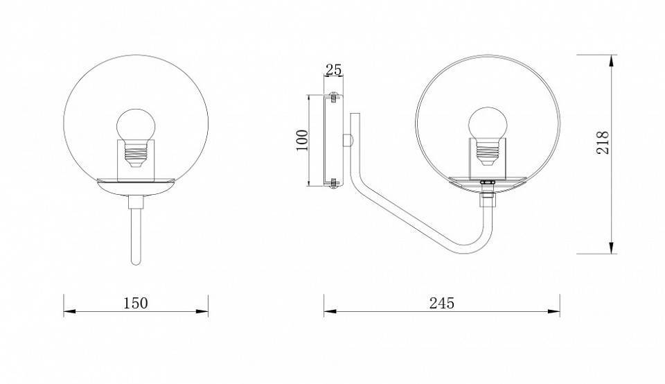 Бра Freya Moricio FR5140WL-01GB