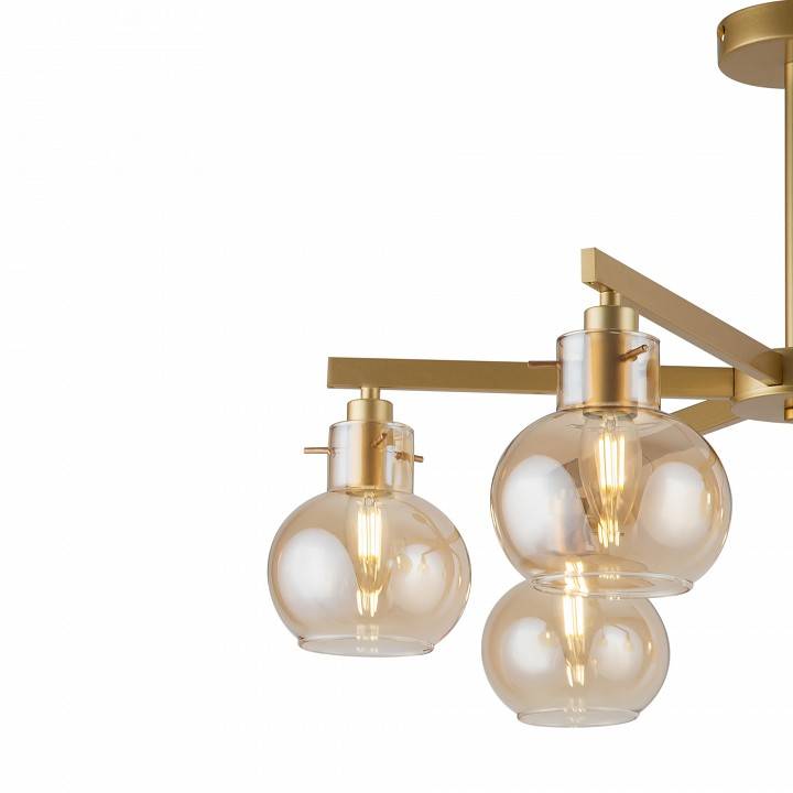 Люстра на штанге Freya Circle 6 ламп FR5183PL-06G