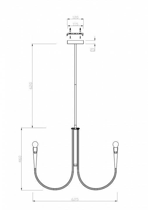 Люстра на штанге Freya Branches FR5253PL-06N