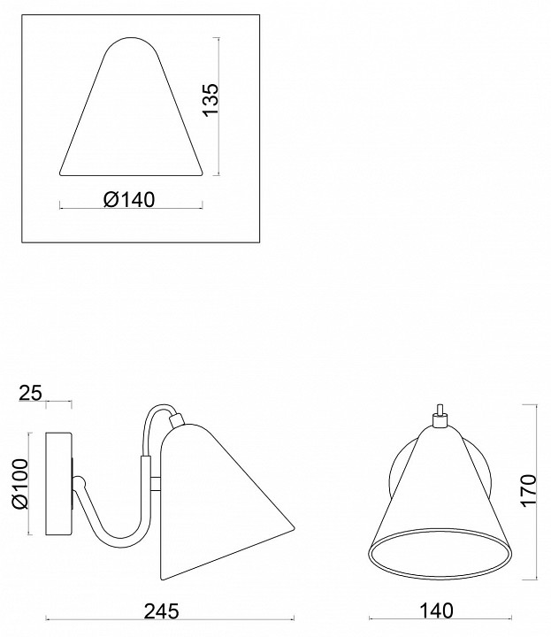 Бра Freya Falke Market FR8001WL-01WG