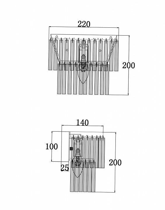 Настенный светильник Maytoni Colonne MOD093WL-01CH