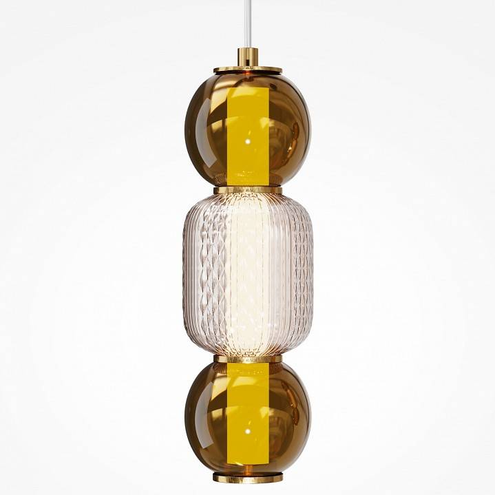 Подвесной светодиодный светильник Maytoni Drop MOD273PL-L16G3K