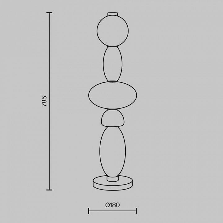 Настольная лампа декоративная Maytoni Adore MOD297TL-L24BS3K