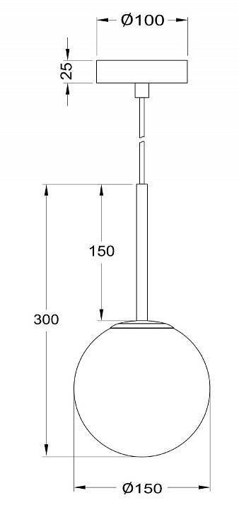 Подвесной светильник Maytoni Basic form MOD321PL-01G1