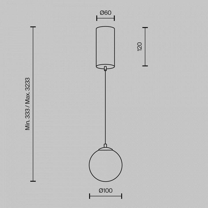 Подвесной светильник Maytoni Yora MOD464PL-L5BSK