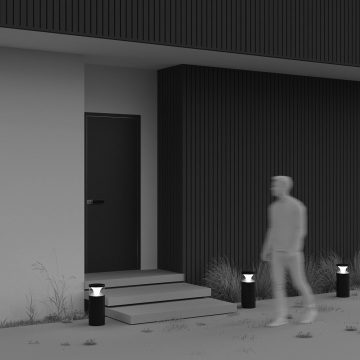 Светильник уличный наземный Maytoni Pyro O496FL-L21B3K1