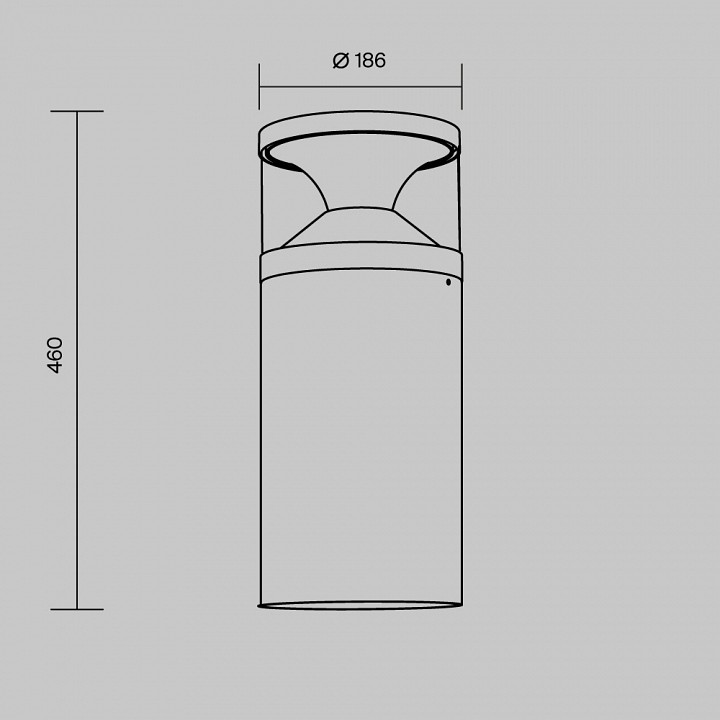 Светильник уличный наземный Maytoni Pyro O496FL-L21B3K1
