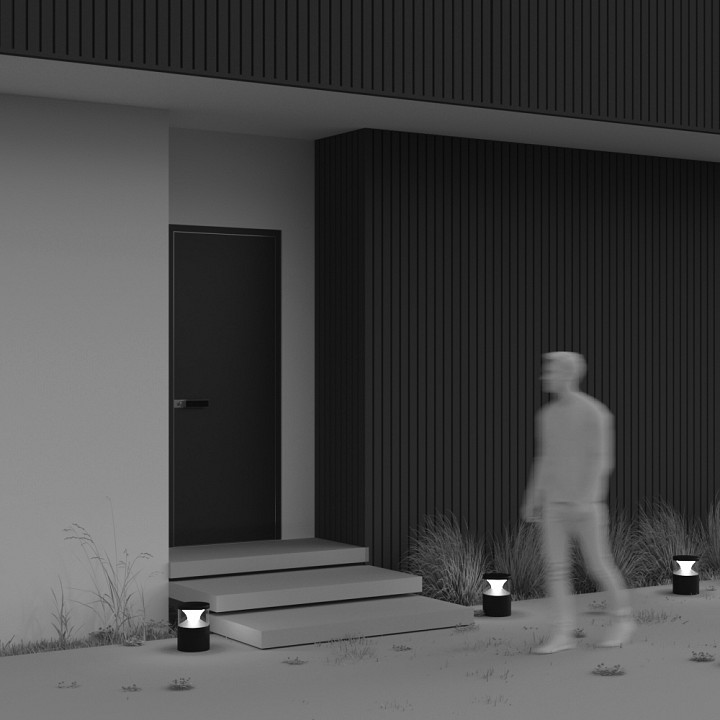 Светильник уличный наземный Maytoni Pyro O496FL-L21B3K