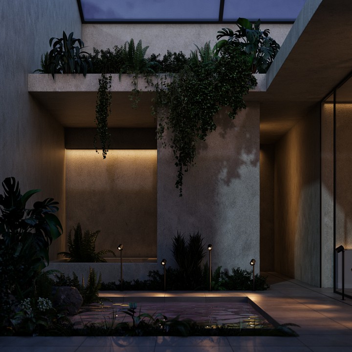 Светильник уличный наземный Maytoni Spira O497FL-L12B3K