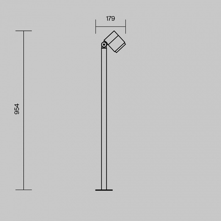 Светильник уличный наземный Maytoni Spira O497FL-L12B3K