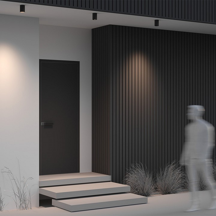 Светильник накладной Maytoni Luxe 10 Вт 3000K черный O500CL-L10B3K