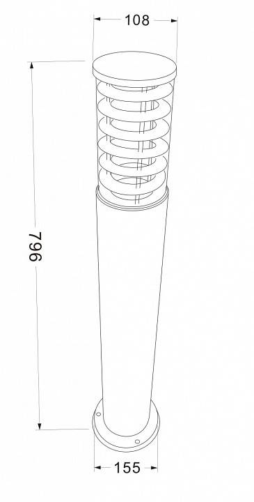 Уличный наземный светильник Maytoni Bronx O576FL-01GR1